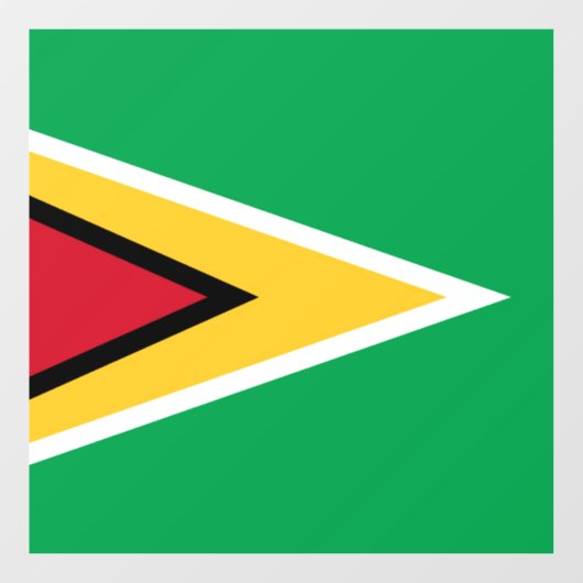 Guyana-Flagge Fensteraufkleber (Blatt)