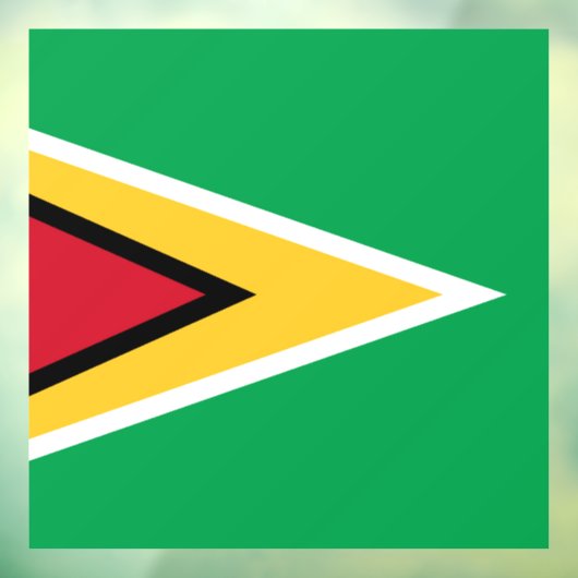 Guyana-Flagge Fensteraufkleber (Blatt 3)