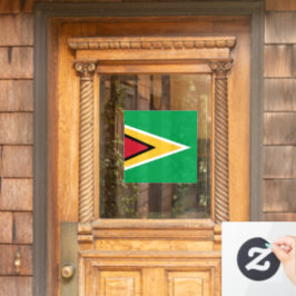 Guyana-Flagge Fensteraufkleber