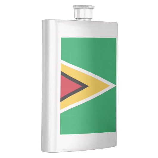 Guyana-Flagge Flachmann (Rechts)