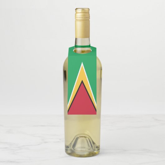 Guyana-Flagge Flaschenanhänger (Auf Flasche)