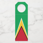 Guyana-Flagge Flaschenanhänger (Rückseite)