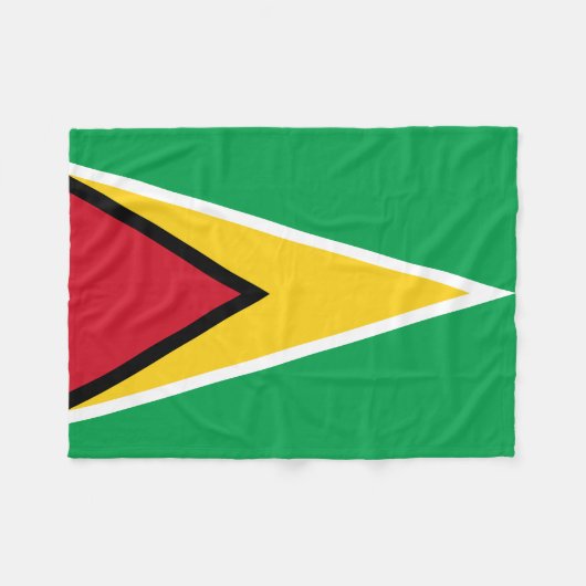 Guyana-Flagge Fleecedecke (Vorderseite (Horizontal))
