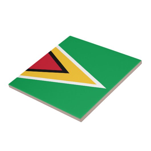 Guyana-Flagge Fliese (Seite)