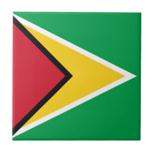 Guyana-Flagge Fliese