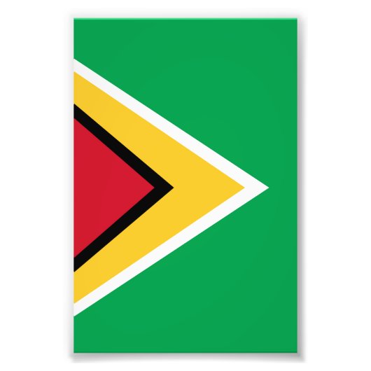 Guyana-Flagge Fotodruck (Vorne)
