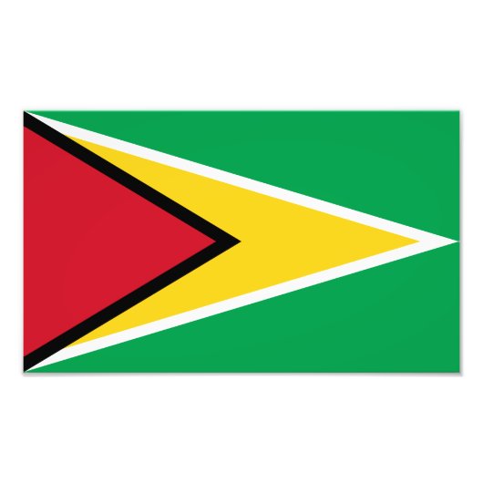 Guyana-Flagge Fotodruck (Vorne)