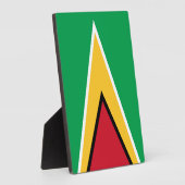 Guyana-Flagge Fotoplatte (Seite)