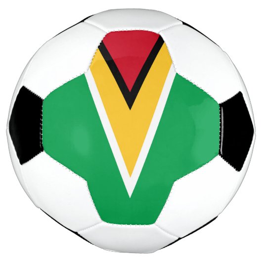 Guyana-Flagge Fußball (Gedreht)