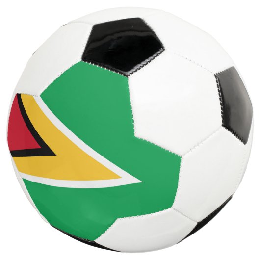 Guyana-Flagge Fußball (Dreiviertel)