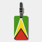 Guyana-Flagge Gepäckanhänger (Vorderseite vertikal)