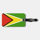Guyana-Flagge Gepäckanhänger (Rückseite horizontal)