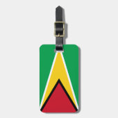 Guyana-Flagge Gepäckanhänger (Vorderseite vertikal)