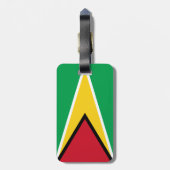Guyana-Flagge Gepäckanhänger (Rückseite vertikal)