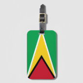 Guyana-Flagge Gepäckanhänger (Vorderseite Vertikal)