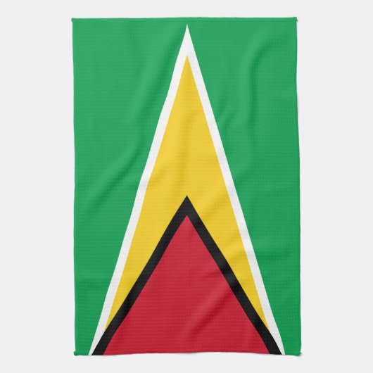 Guyana-Flagge Geschirrtuch (Vertikal)