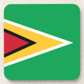 Guyana-Flagge Getränkeuntersetzer (Vorderseite)