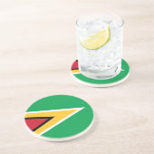 Guyana-Flagge Getränkeuntersetzer (Seite)