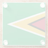 Guyana-Flagge Glasuntersetzer (Rückseite)