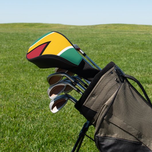 Guyana-Flagge Golf Headcover (In SItu)