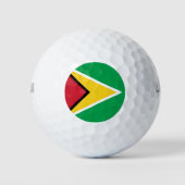 Guyana-Flagge Golfball (Vorderseite)