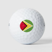 Guyana-Flagge Golfball (Vorderseite)