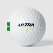 Guyana-Flagge Golfball (Logo)