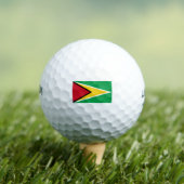 Guyana-Flagge Golfball (Insitu T-Shirt)