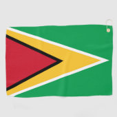 Guyana-Flagge Golfhandtuch (Horizontal)
