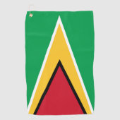 Guyana-Flagge Golfhandtuch (Vorderseite)