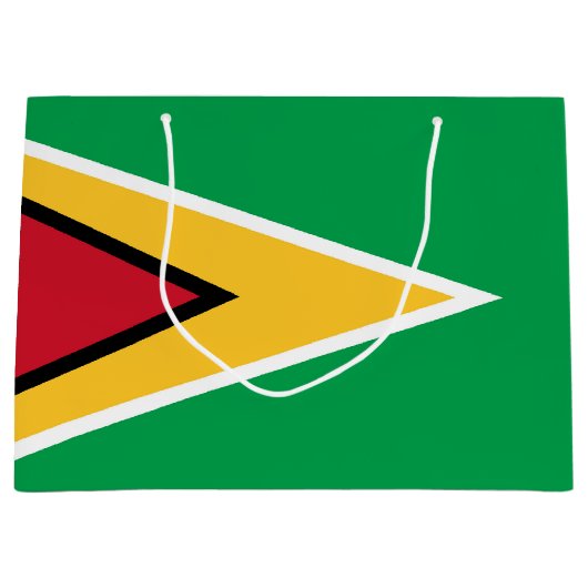 Guyana-Flagge Große Geschenktüte (Vorderseite)
