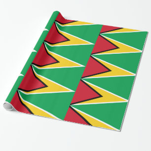 Guyana-Flagge Grün Gelb Rot Geschenkpapier