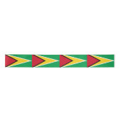 Guyana Flagge & Guyana Reise, Urlaub/Sport Satin Satinband (Vorderseite)