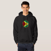 Guyana-Flagge Hoodie (Vorne ganz)