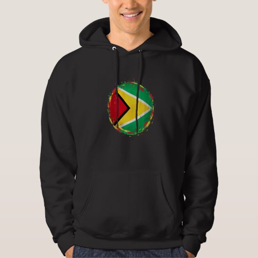 Guyana-Flagge Hoodie (Vorderseite)