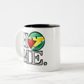 Guyana-Flagge Housewarmer Zweifarbige Tasse (Vorderseite Links)