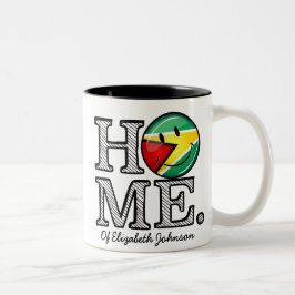 Guyana-Flagge Housewarmer Zweifarbige Tasse