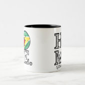 Guyana-Flagge Housewarmer Zweifarbige Tasse (Mittel)