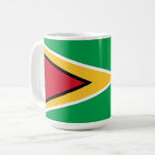Guyana-Flagge Kaffeetasse (Vorderseite Links)