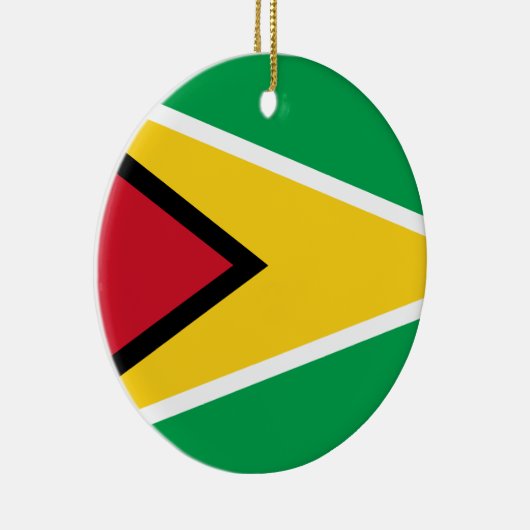 Guyana-Flagge Keramik Ornament (Rechts)