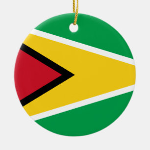 Guyana-Flagge Keramik Ornament