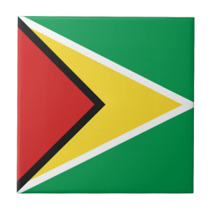 Guyana-Flagge Keramikfliese
