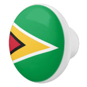 Guyana-Flagge Keramikknauf (Rechts)