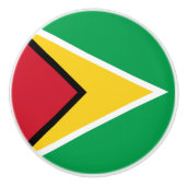 Guyana-Flagge Keramikknauf (Vorderseite)