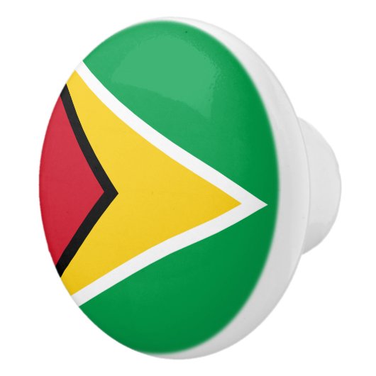 Guyana-Flagge Keramikknauf (Rechts)