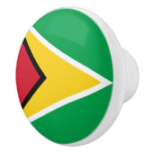 Guyana-Flagge Keramikknauf (Rechts)