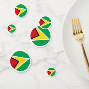 Guyana-Flagge Konfetti