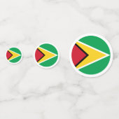 Guyana-Flagge Konfetti (Vorderseiten)
