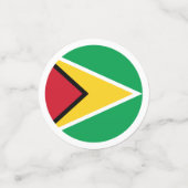 Guyana-Flagge Konfetti (Klein Vorderseite)