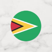 Guyana-Flagge Konfetti (Klein Vorderseite)